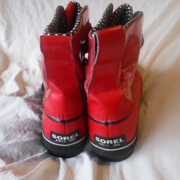 womens Red Sorel Winter Boots Womens Size 9 1/2 - Picture 3 of 9